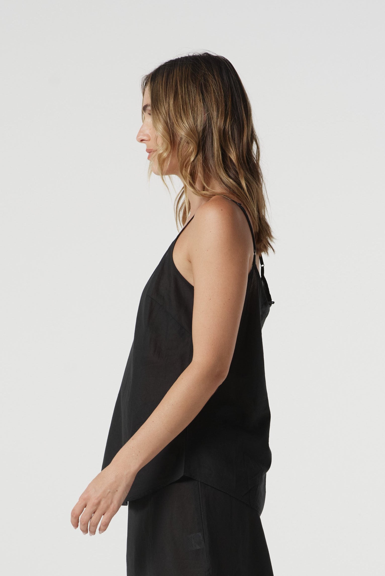 cloth+paper+scissors Basics Cotton Black Camisole