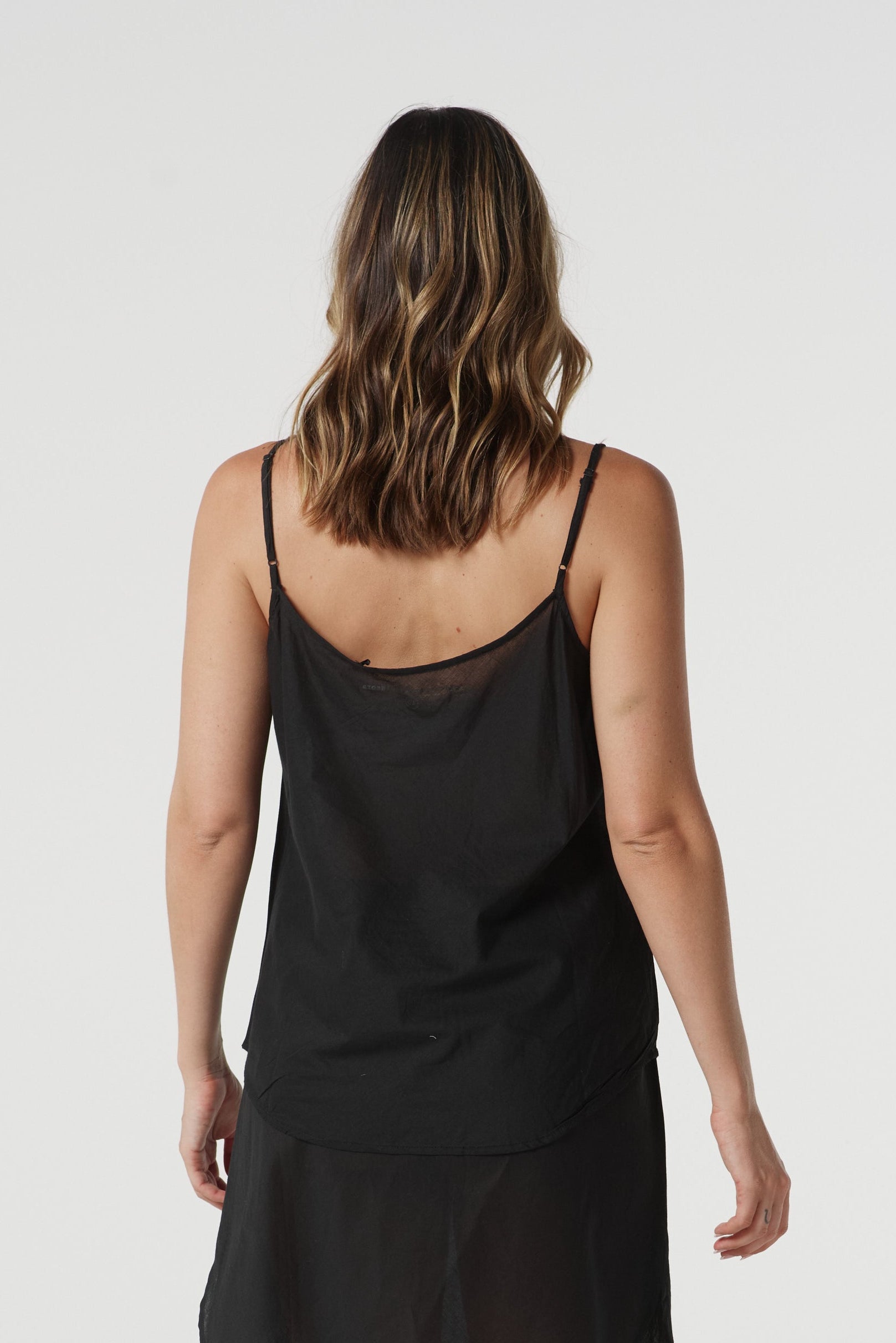 cloth+paper+scissors Basics Cotton Black Camisole