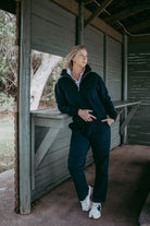 Goondiwindi Cotton Bottoms Barkly Cotton Track Pant - Dark Navy