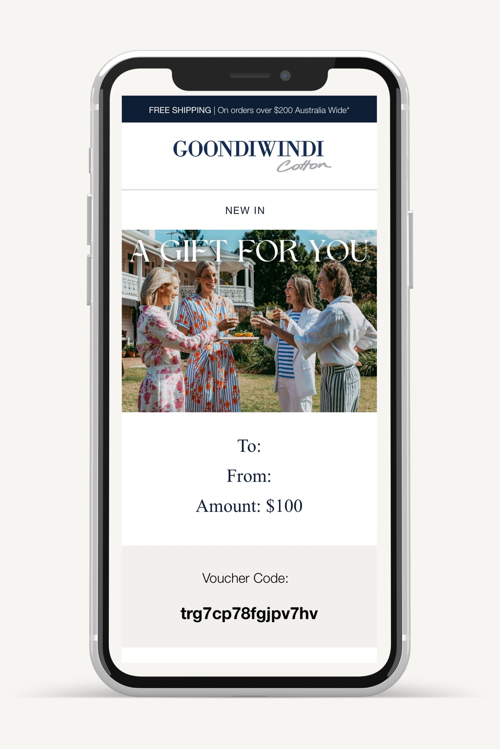 Email Gift Voucher - Goondiwindi Cotton