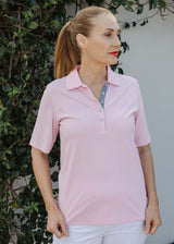 Cotton Classic Fit Polo Pale Pink